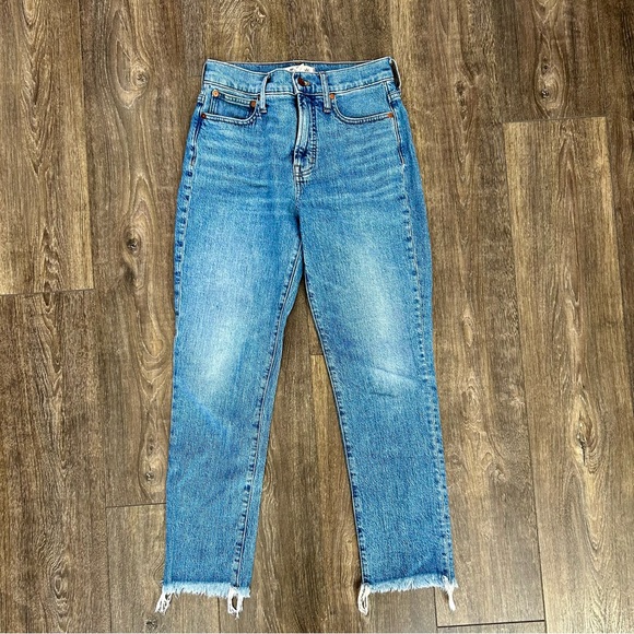 Madewell Jeans w/ Rough Hem - Picture 1 of 8